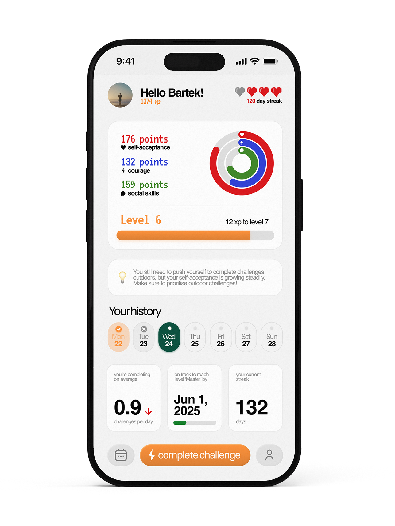 Leapr app on iPhone
